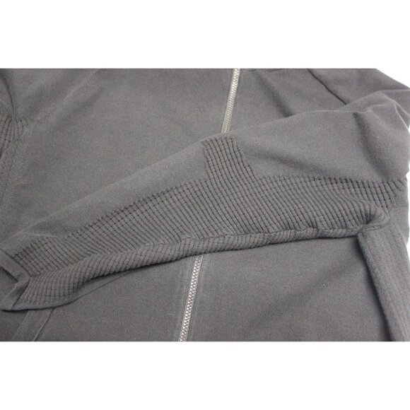 Duluth Trading Co men's black rib knit mock‎ neck full zip sweater L - Picture 9 of 9